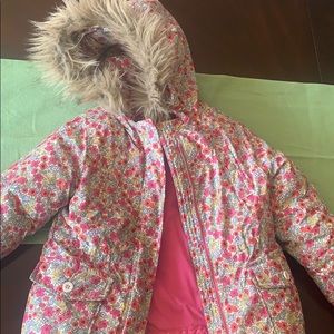 Gap kids 2 in 1 floral winter coat